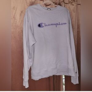 Champion Light Purple Athletic Sweatshirt